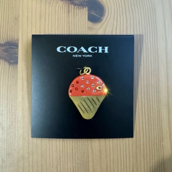 Coach Snow Cone Pendent Charm Resin Accented with Crystals Signature - Picture 6 of 7